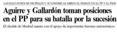 Gallardón hasta en la sopa en El País